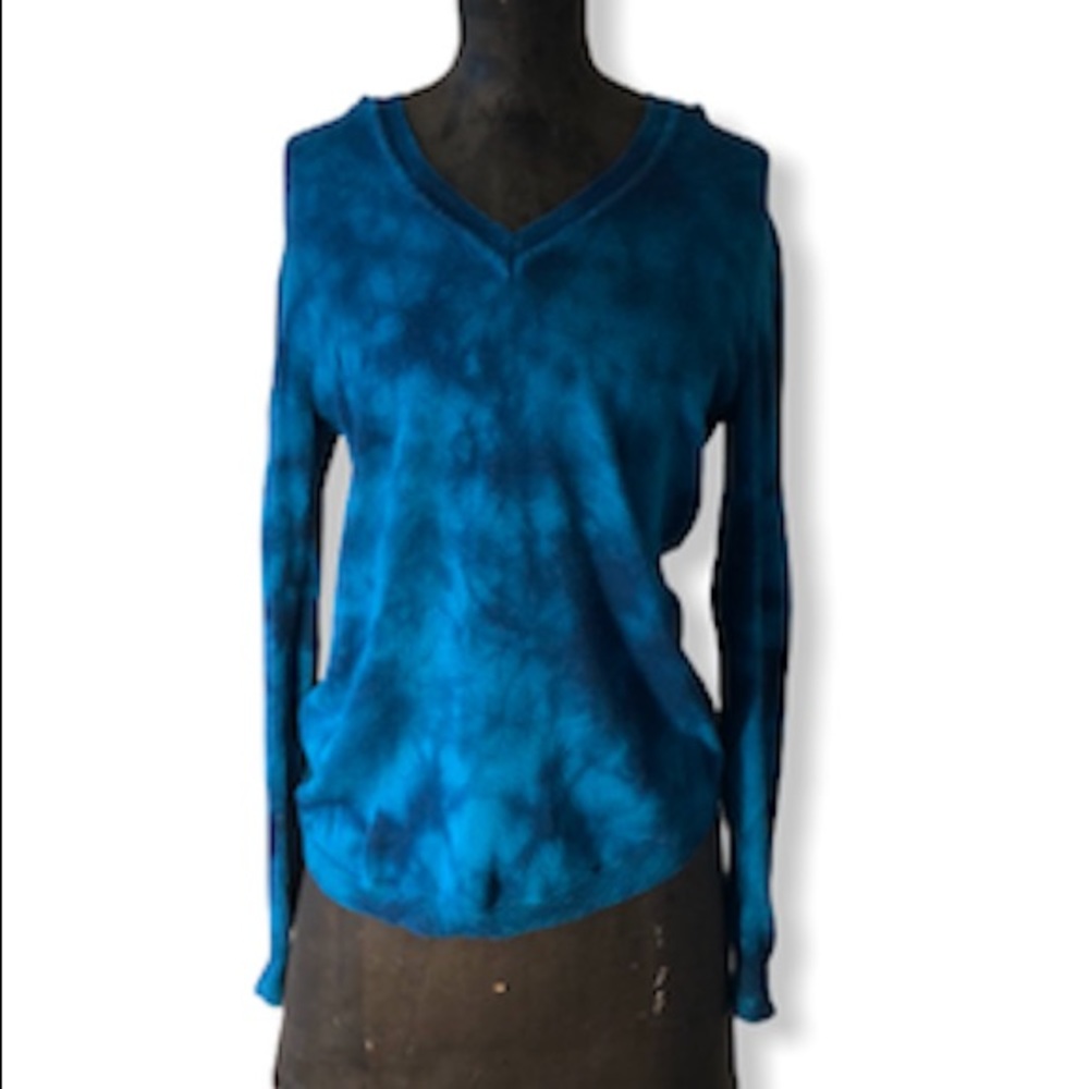 Y2K Roxy Blue Tie Dyed Hooded Sweater | Worn 3x | Women’s Medium